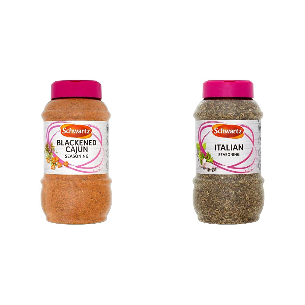 Schwartz Blackened Cajun Seasoning Spice Mix & Italian Herbs - 2 Piece Set