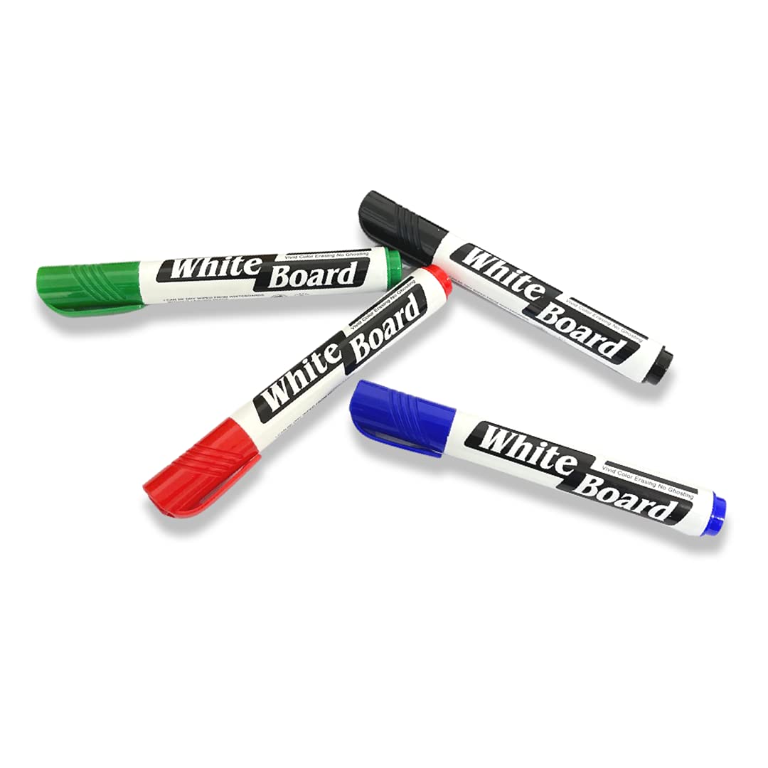 REQUISITE NEEDS Dry Erase Markers - Fine Tip, Low Odor, Vivid Color | 4 Pack Set