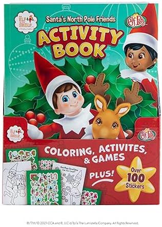 The Elf on the Shelf Santa's North Pole Friends - Activity Book with Over 100 Pages & Stickers 2