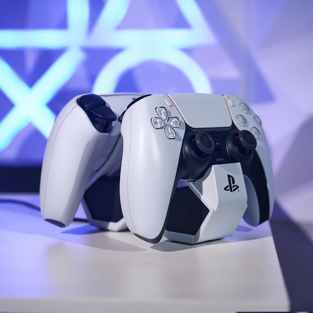 PowerA Twin Charging Station for PS5 DualSense Controllers - Officially Licensed Dual Charger with LED Indicator 12