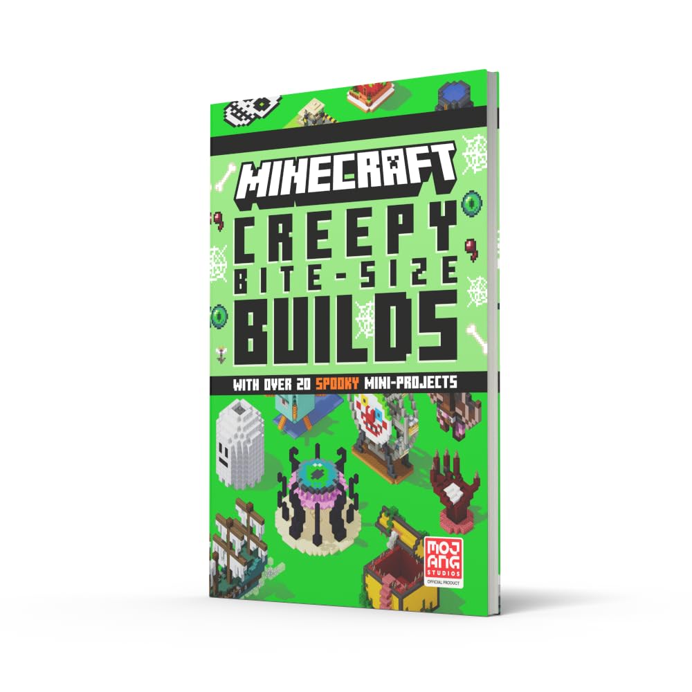 Minecraft Creepy Bite-Size Builds - 20 Mini Projects, Ages 6–11, Hardcover