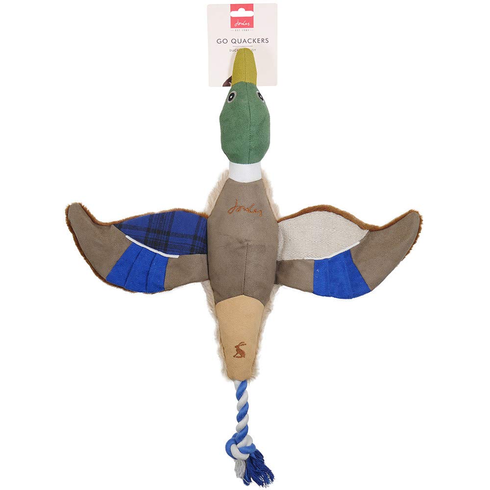 Rosewood x Joules Duck Dog Toy - Soft Plush with Squeaker | Medium to Large Dogs