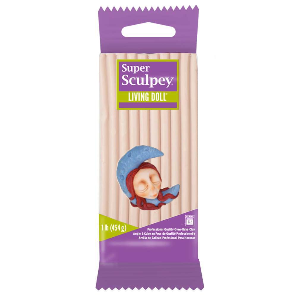 Sculpey Super Living Doll Polymer Clay - Light Color | 454 g | Low Temperature Fired 1