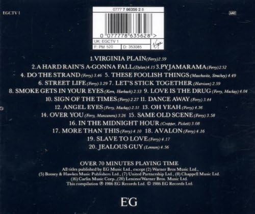 Bryan Ferry & Roxy Music - Street Life - 20 Great Hits [Audio CD] 2