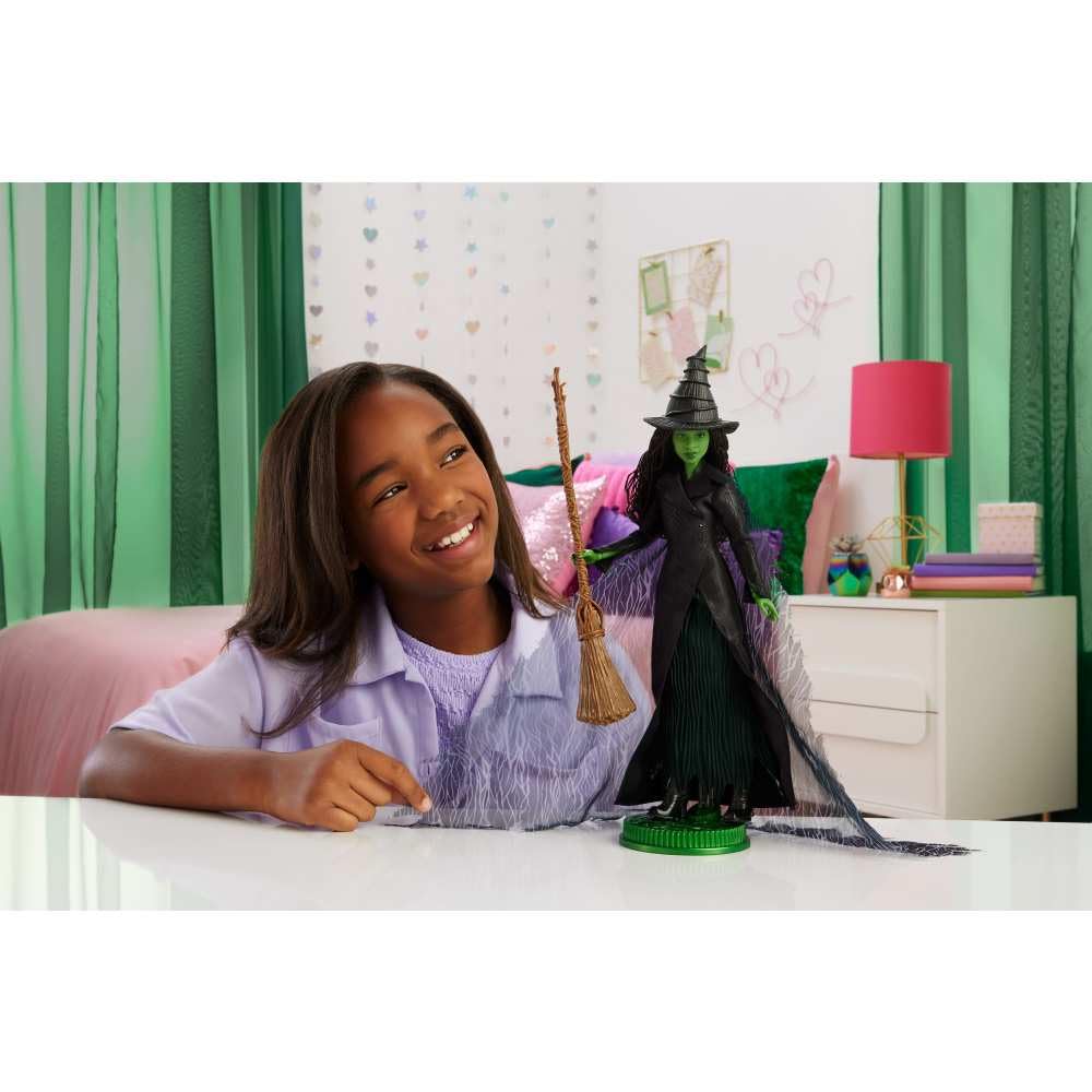 Mattel Elphaba Deluxe Fashion Doll - Wicked: Part 2 Inspired, 11 Points of Articulation, Includes 4 Accessories 2