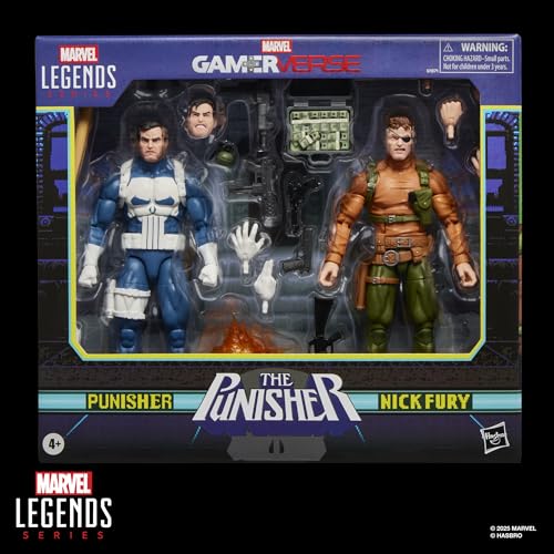 Marvel Press Gamerverse Punisher and Nick Fury Action Figure 2-Pack | 6-inch Scale 10