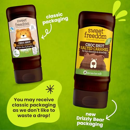 Sweet Freedom - CHOC SHOT Salted Caramel Chocolate Syrup for Hot Chocolate & Drizzling