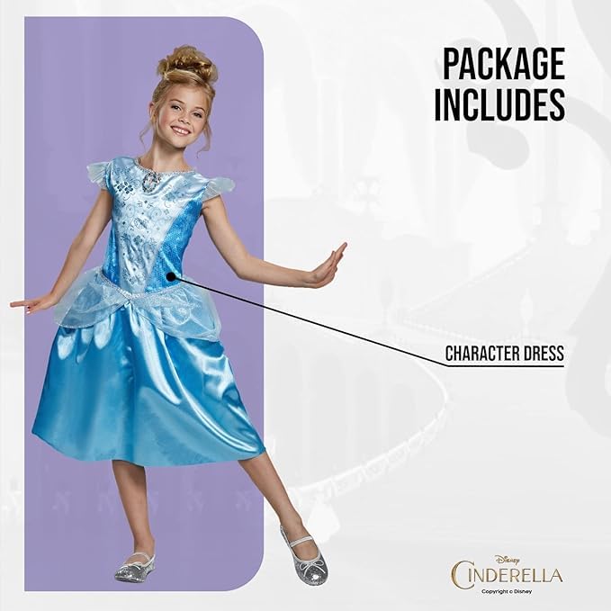 Disguise Disney Cinderella Costume - Girls Medium (7-8 Years) 12