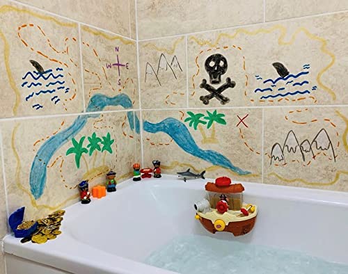 Little Brian Bath Paint Sticks - 6 Pack, Mess-Free, Quick Drying | Assorted Colours 2