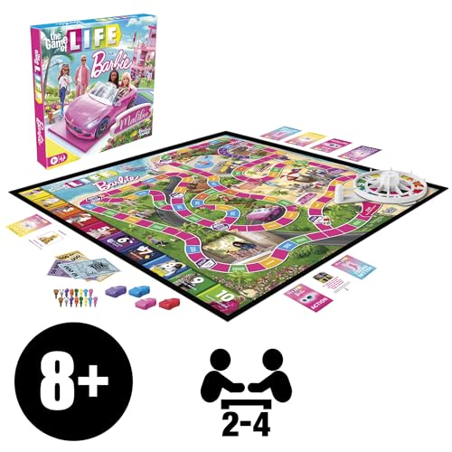Hasbro Gaming The Game of Life: Barbie Edition Board Game 5