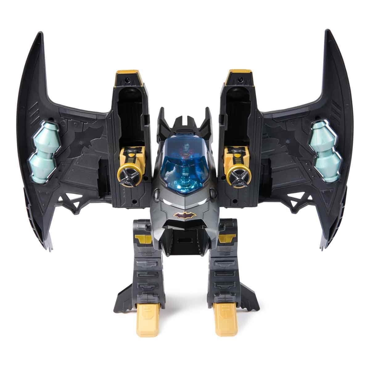 DC Comics Metal Force Transforming Batwing 2-in-1 Playset with Batman & Superman Figures 5