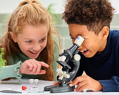 Science Mad SM45 Microscope - 100x Magnification | 30 Pieces Included | Ages 8+ 9