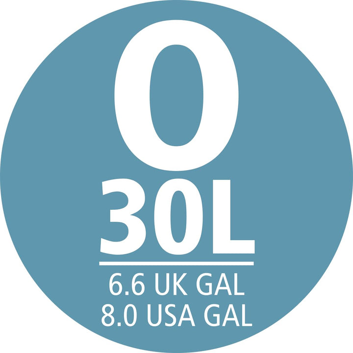 Brabantia PerfectFit Bin Liners Size O/30 Litre - Thick Plastic Trash Bags with Tie-Tape Handles (40 Pack)