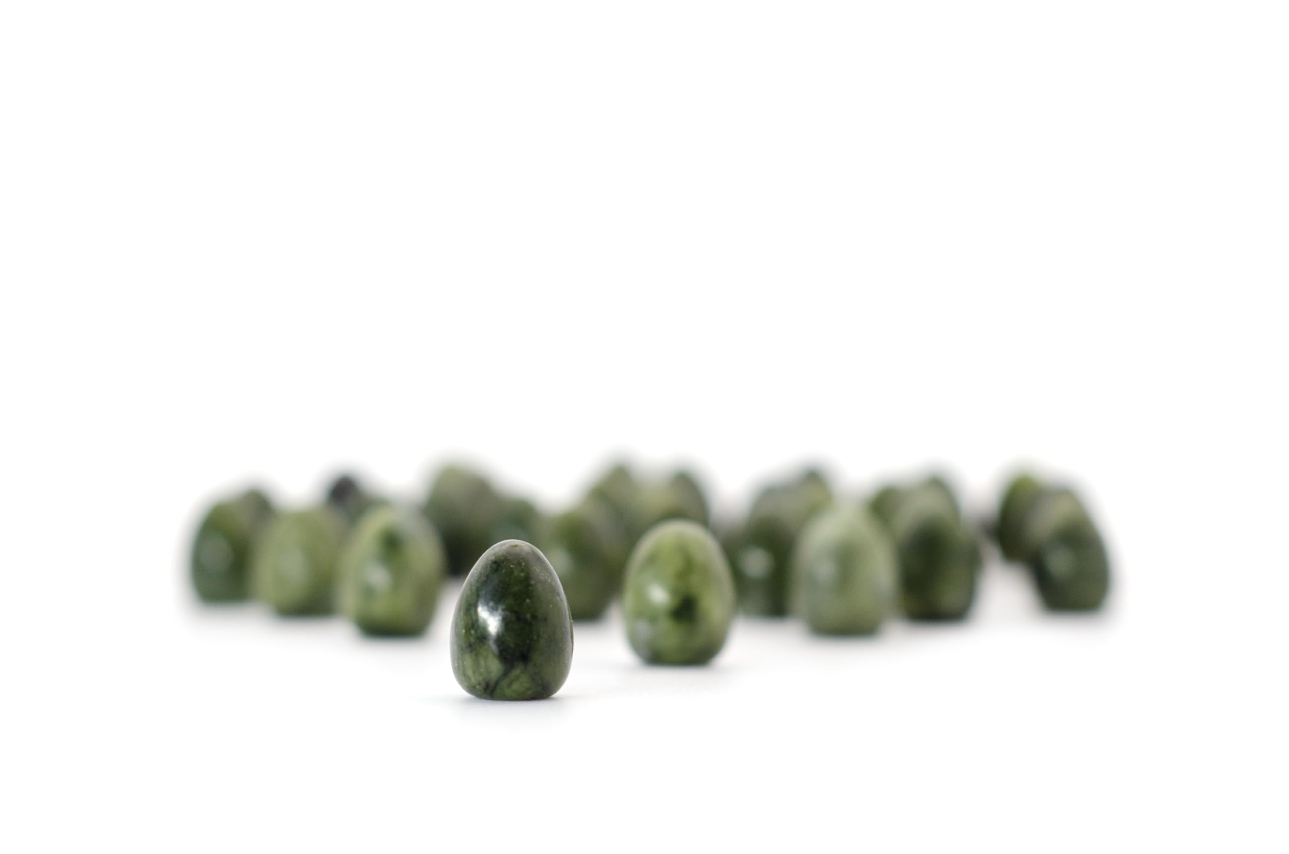 Stonemaier Games Wingspan & Wyrmspan Stone Eggs Accessory - 30 Jade-Look Eggs | Fits Base Game Box 4