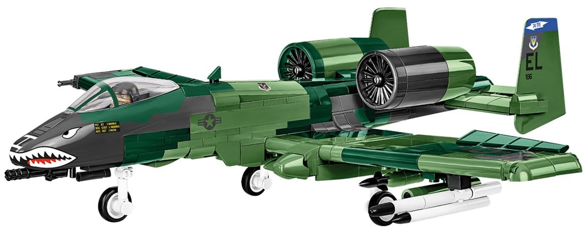 COBI A-10 Thunderbolt II Warthog Aircraft Model Building Kit - 667 Pieces, 1:48 Scale