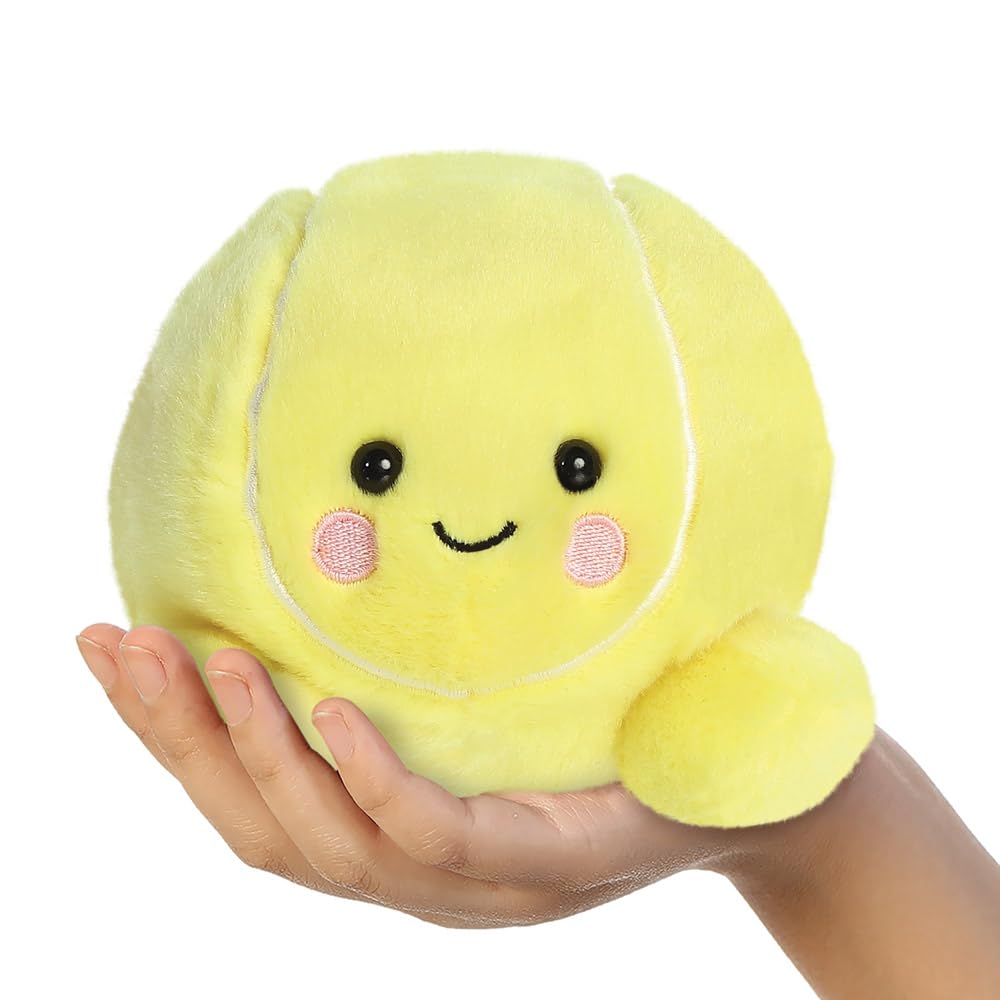 AURORA Palm Pals Ace Tennis Ball Soft Toy - 13 cm | Eco-Friendly Collectable | Suitable from Birth 5
