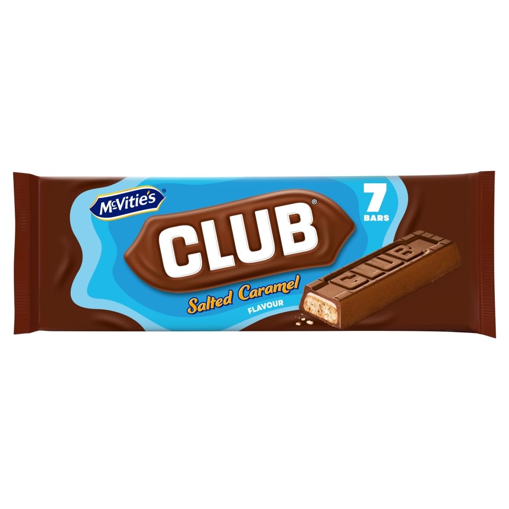 McVitie's Club Salted Caramel Biscuit Bars - 7 x 23g