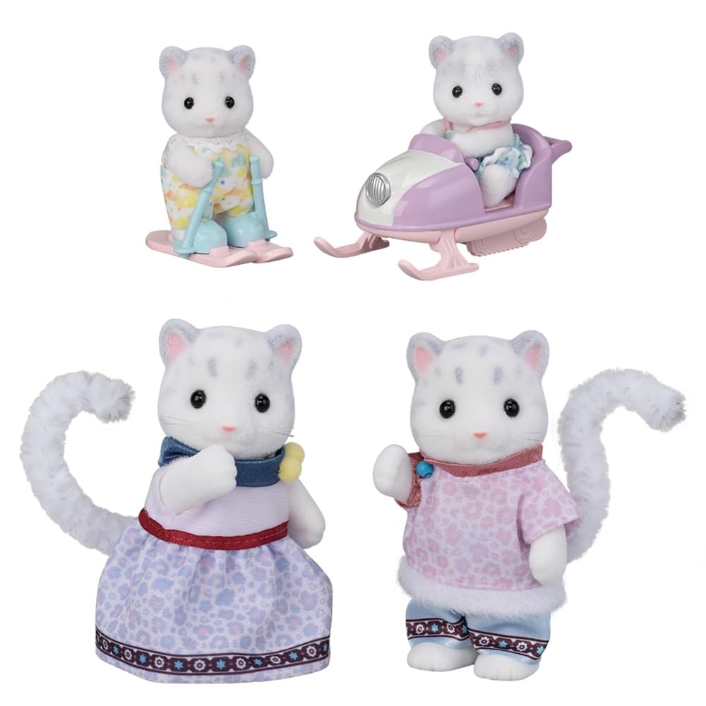 Sylvanian Families Snow Leopard Family Playset | Model 5814 | Ages 3+