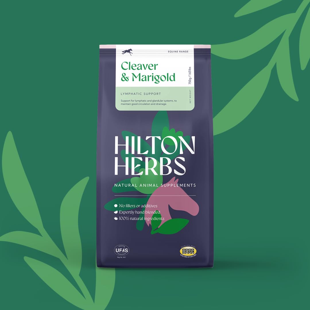 Hilton Herbs Cleavers & Marigold Natural Equine Supplement for Lymphatic Support | 750g