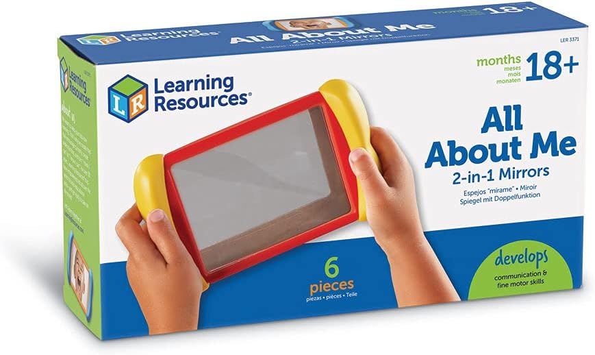 Learning Resources All About Me 2-in-1 Mirrors - Double-Sided Fun for Toddlers 2