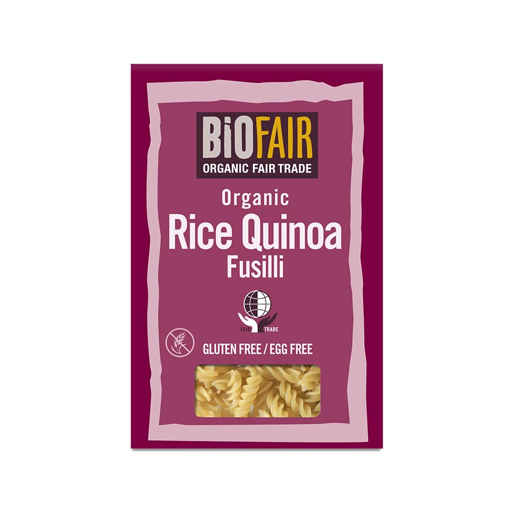 Biofair Organic Rice Quinoa Fusilli - Gluten-Free Pasta, 250 g (Pack of 6)