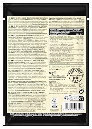 Jack Link's Beef Jerky Original - Box of 12 x 60g - High Protein Dried Meat Snack