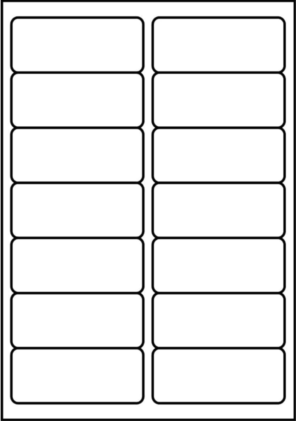 SmithPackaging A4 Self Adhesive Address Labels - 14 Per Sheet, 20 Sheets, Matt White 1
