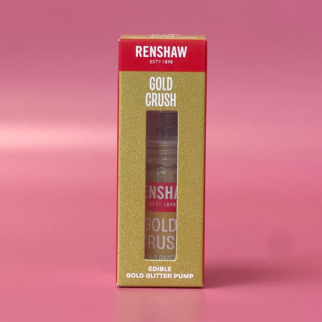 Renshaw Edible Glitter Pump - Gold Crush High Shine Lustred Glitter | 4 g 2