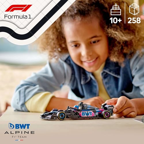 LEGO Speed Champions BWT Alpine F1 Team A524 Race Car Toy - Building Set for 10+ with Minifigure