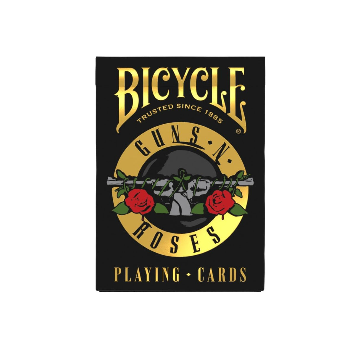 Bicycle Guns N’ Roses Playing Cards - 88 mm x 59 mm x 12 mm, Yellow