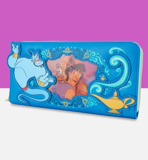 Loungefly Disney Princess Jasmine Wristlet Wallet Blue