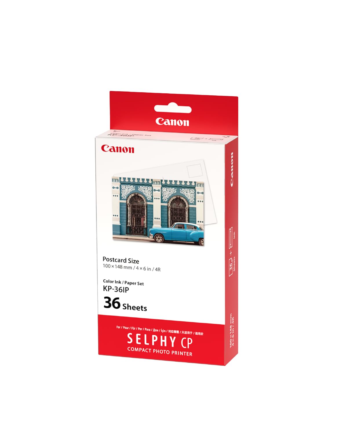 Canon SELPHY KP-36IP Ink + Paper Multipack - 36 Postcard Prints (4x6")