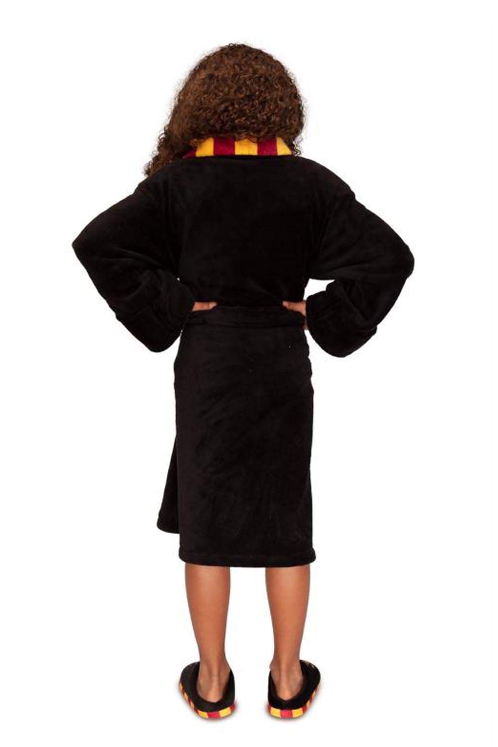 Groovy Harry Potter Hogwarts Kids Robe - Black | Polyester Flannel | Size 7-9 Years 4