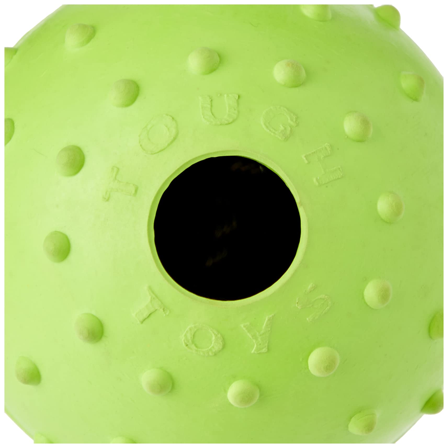 HAPPYPET Tough Toys Rubber Rope Ball - Durable Natural Rubber | 2.5 Inch | Large Breeds