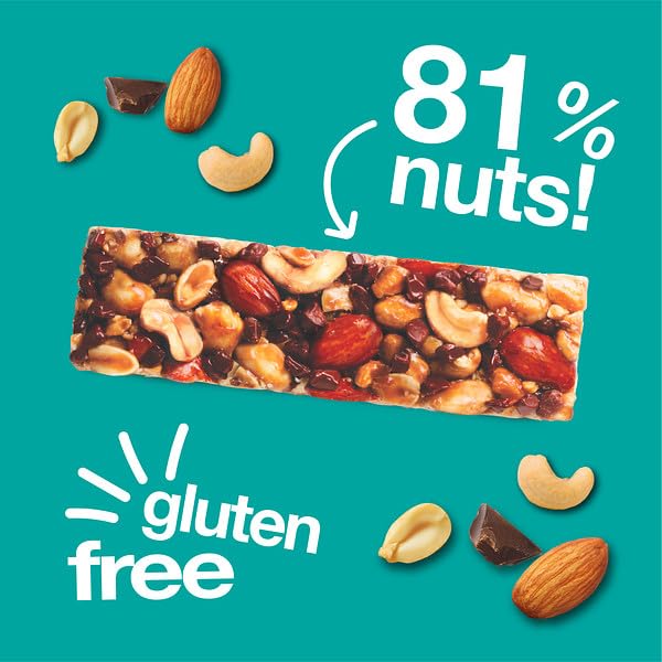 KIND Bars Chocolate Chip Cashew High Fibre Gluten Free Snack Bars No Artificial Ingredients 12 x 40g