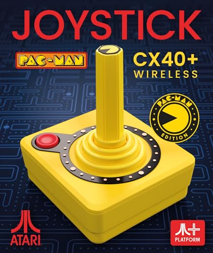 Pac-Man Edition Atari CX40+ Wireless Joystick Yellow 3