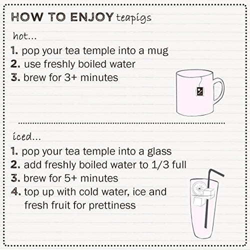 teapigs Happy Tea with Lemon Balm, 15 Biodegradable Tea Temples, Organic Herbal Infusion