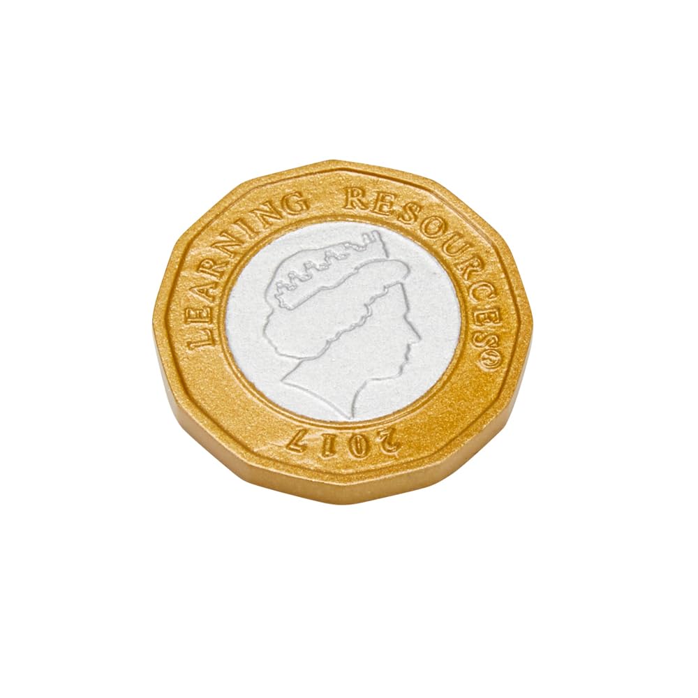 Learning Resources Realistic Play Money - New 2017 Design £1 Coin Set | 50 Pieces | Ages 3+ 3