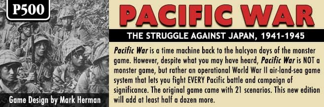 GMT Games - Pacific War Strategic Wargame