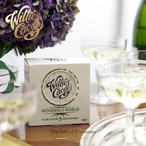 Willie's Cacao 5 Wonders of the World - 5 x 50g Single Estate Dark Chocolate Bars in Gift Box (250g) 13