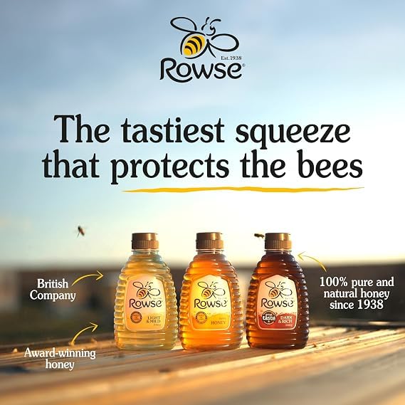 Rowse Runny Honey - 100% Pure & Natural | 1.36kg Squeezy Bottle | Liquid 3