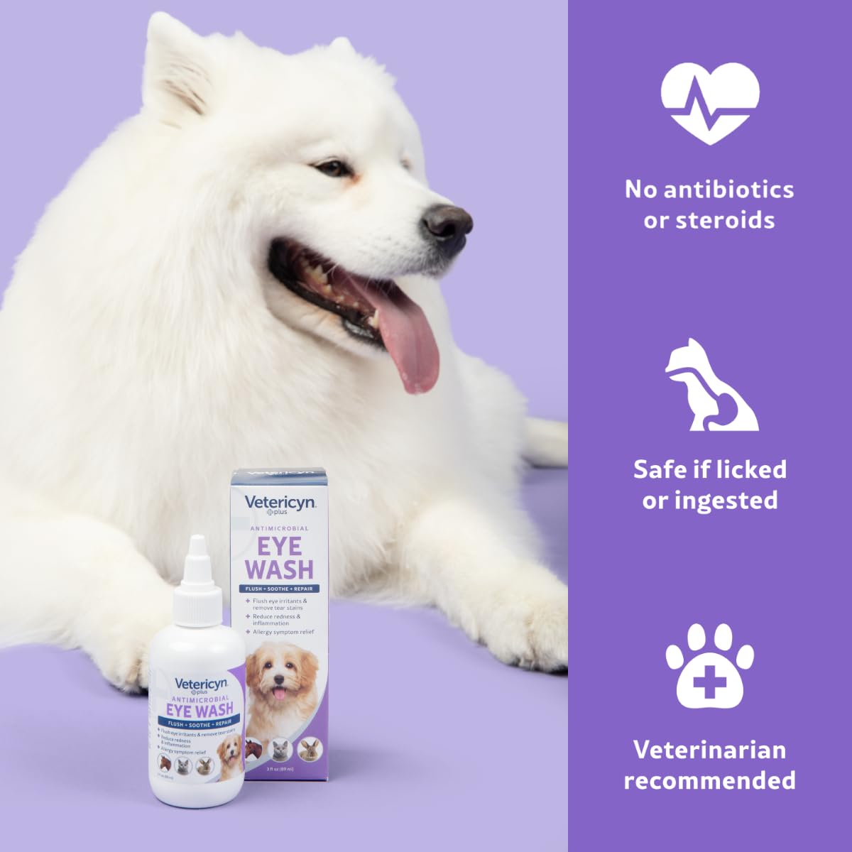 Vetericyn Eye Wash - Antimicrobial Relief for All Animals | 89ml 2