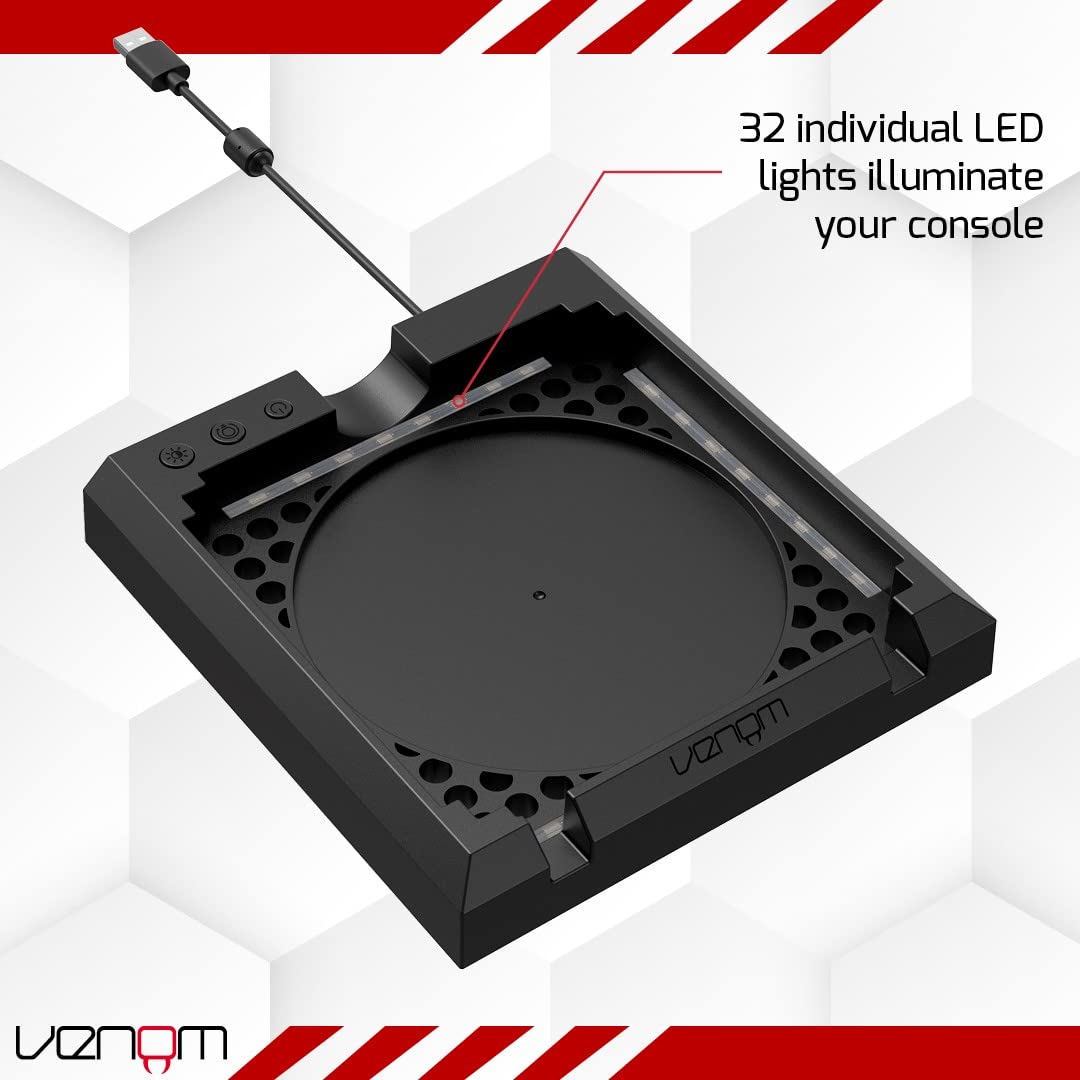 Venom Multi-Colour LED Light-up Console Stand for Xbox Series X | USB Powered | Adjustable Brightness 5