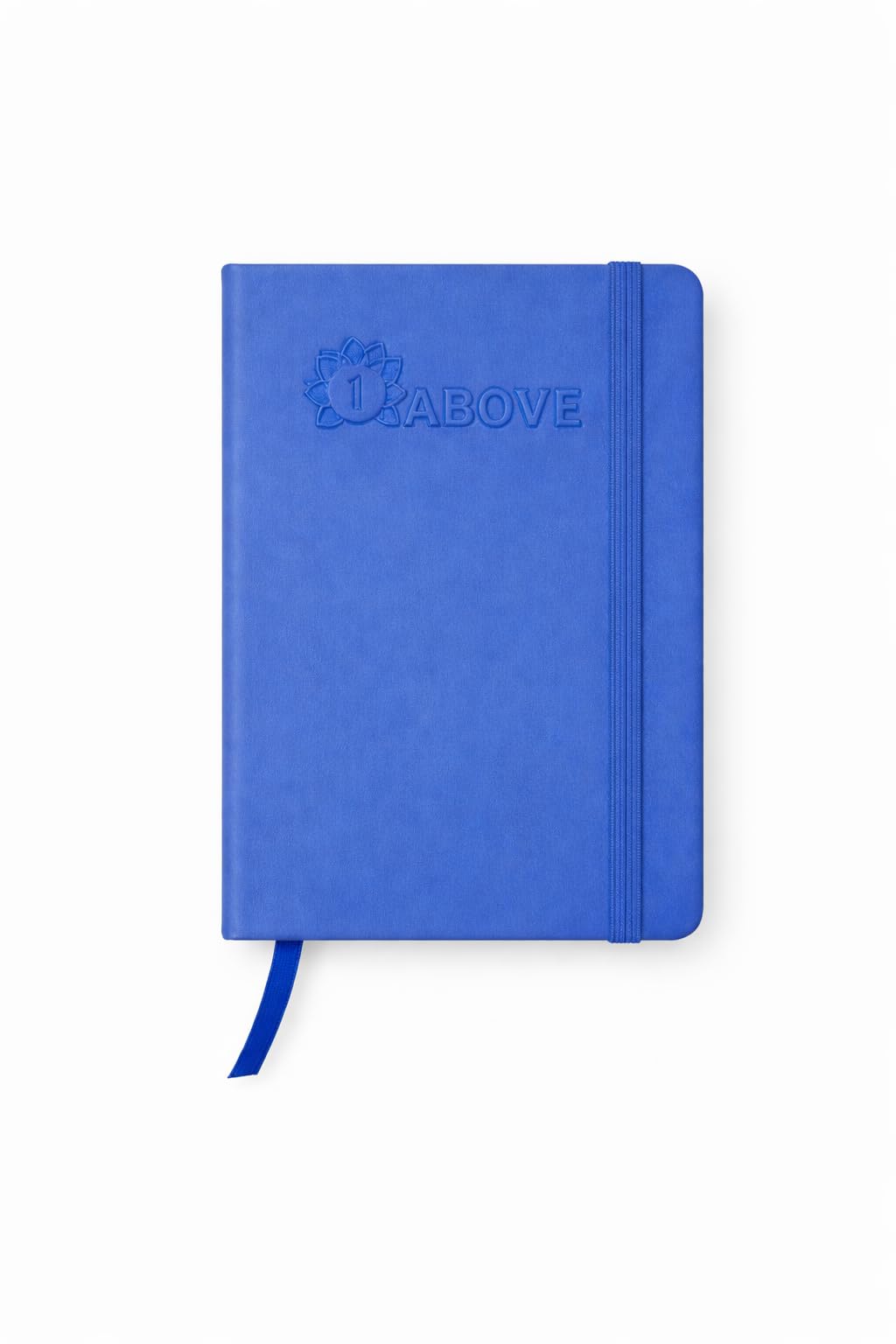 1ABOVE Soft Feel Executive Notebook - Hardback Journal, Lined Pages, Elastic Closure | Blue A6 1