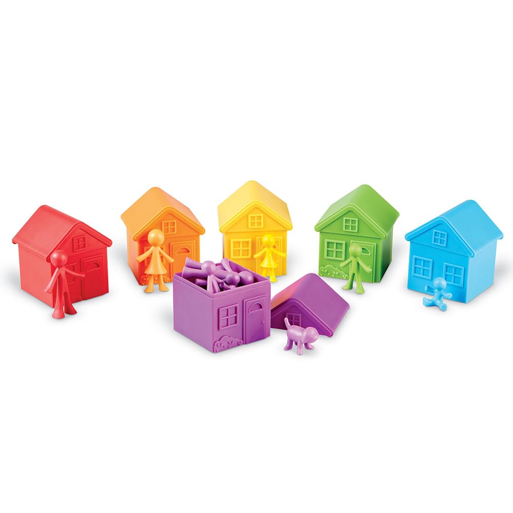 Learning Resources Sorting Neighbourhood Set - Colour Matching & Sorting Toy | Ages 3+ | 36 Counters 5