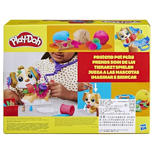 Play-Doh Care 'n Carry Vet Playset - Pretend Play Veterinarian Kit for Kids 3+
