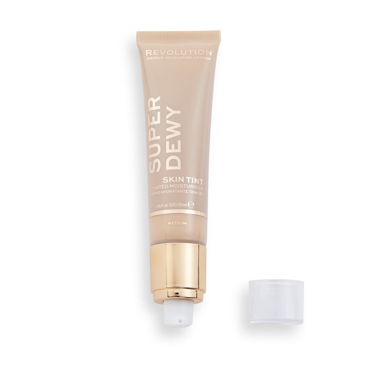 Makeup Revolution Superdewy Tinted Moisturiser - Light Coverage, Dewy Finish, 55 ml