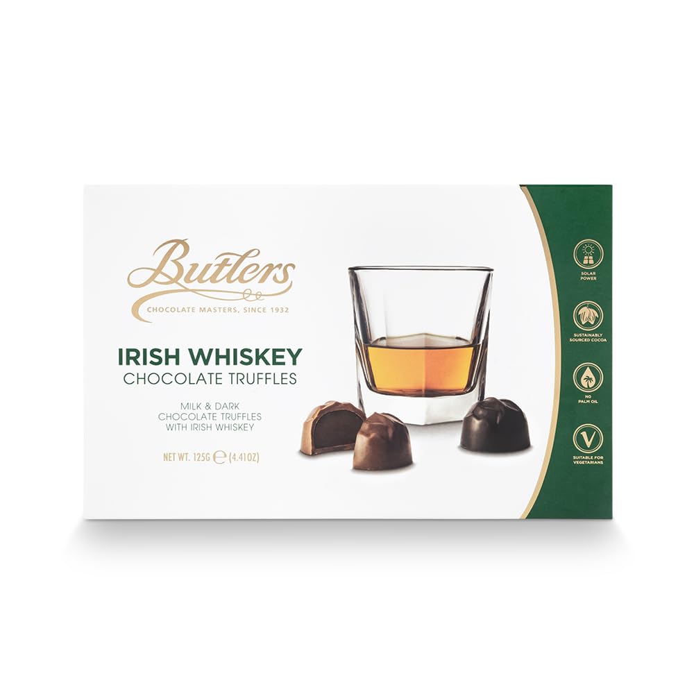 Butlers Irish Whiskey Truffles 125g - 10 Luxurious Chocolate Truffles with Jameson Irish Whiskey 1