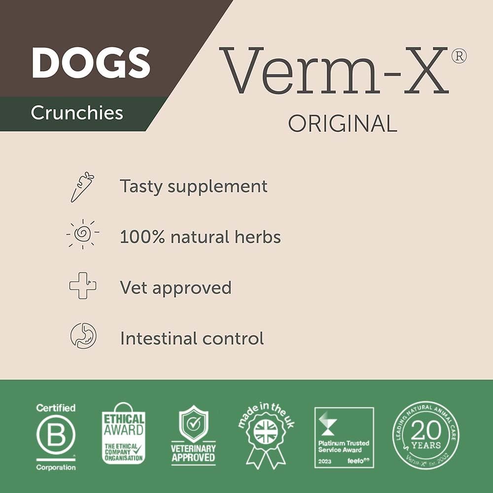 Verm-X All Natural Dog Treats - 650g Bag | Supports Intestinal Hygiene | Chicken Flavor 3