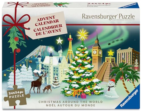 Ravensburger Christmas Around the World Jigsaw Puzzle Advent Calendar - 54-Piece Daily Puzzles for Ages 12+ 8